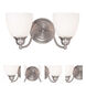 Somerville 2 Light 13.5 inch Brushed Nickel Vanity Sconce Wall Light