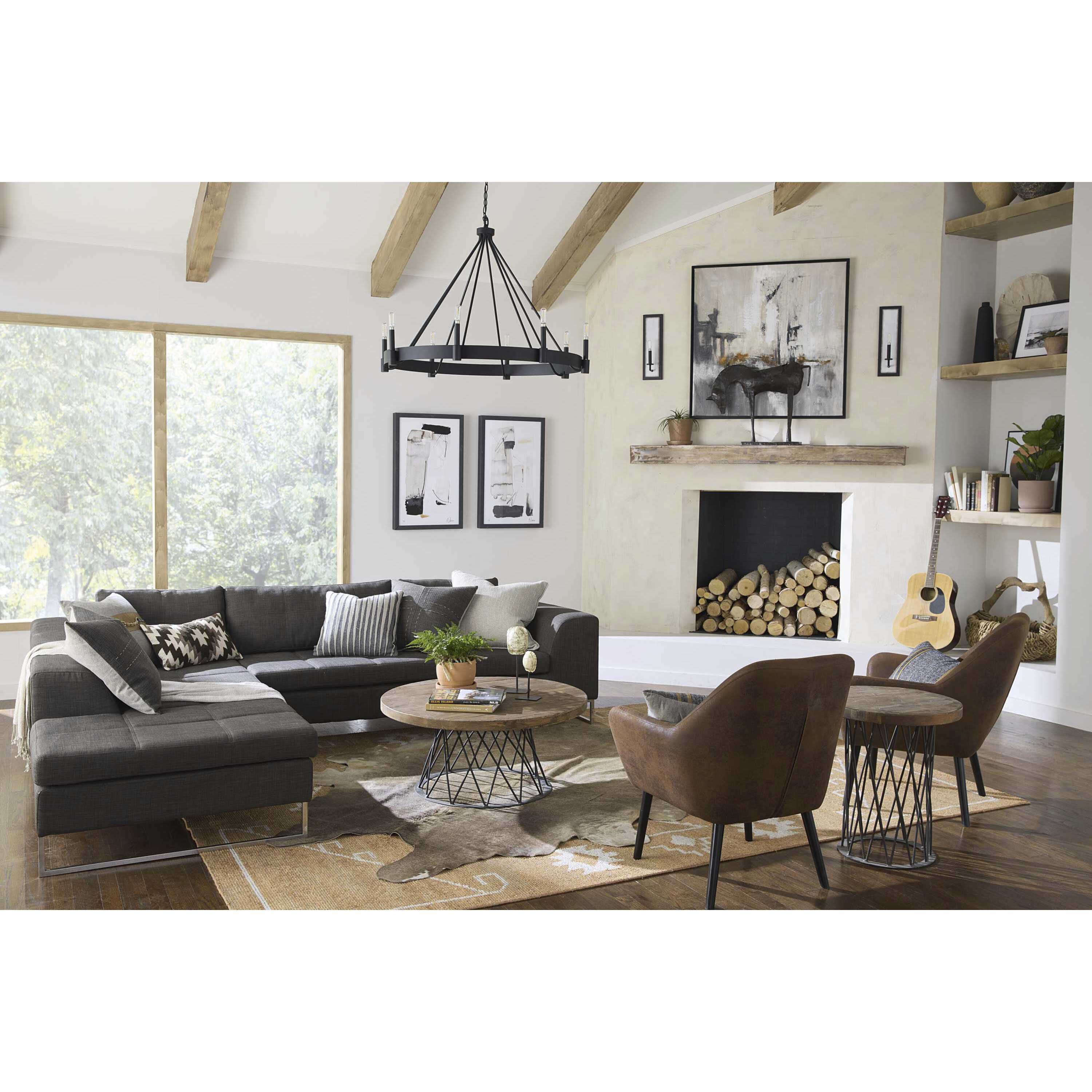 Breckenridge 8 Light 38 inch Matte Black Chandelier Ceiling Light, Design Series