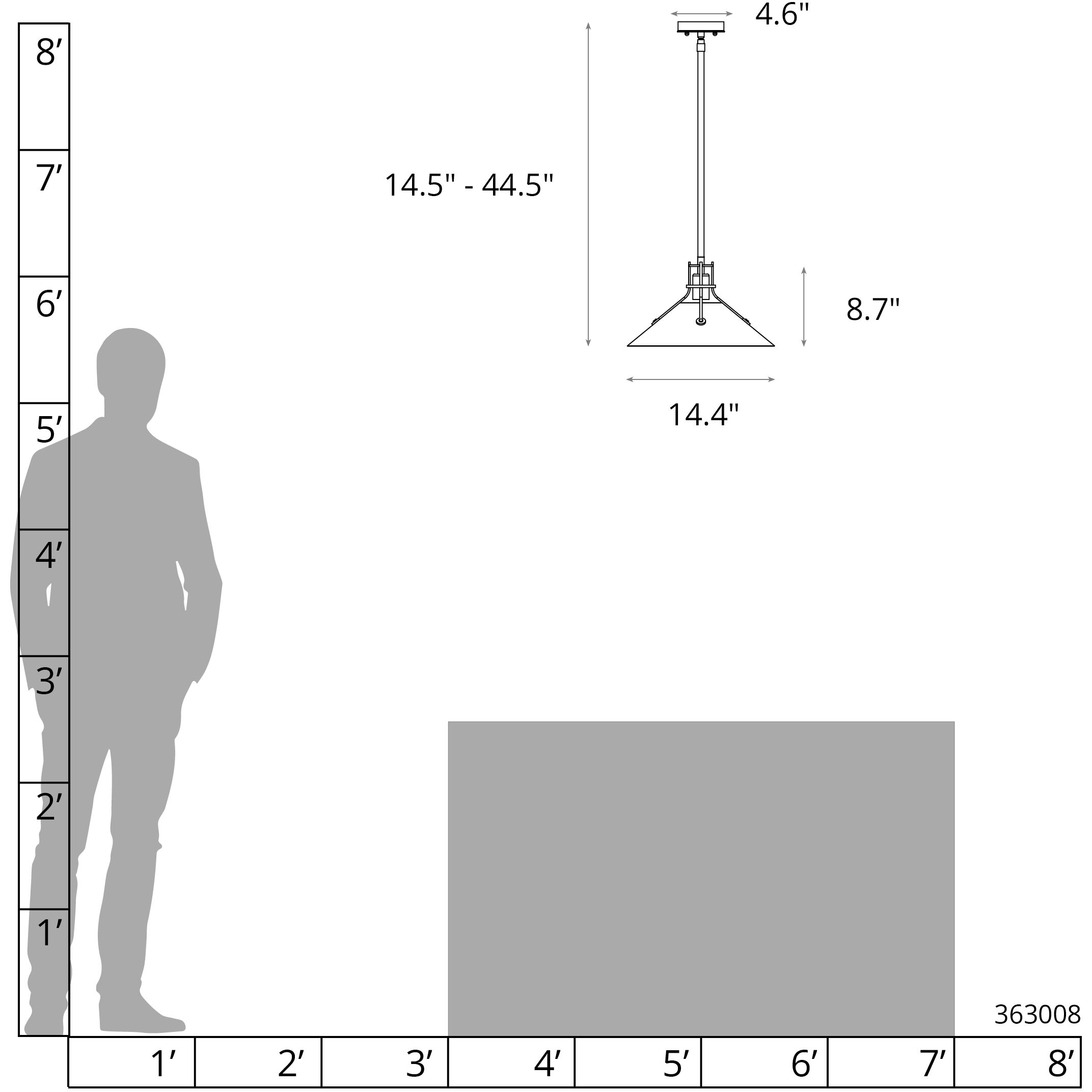 Henry 1 Light 14.4 inch White Outdoor Pendant, Medium