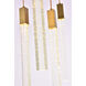 Weston 25 Light 36 inch Satin Gold Pendant Ceiling Light