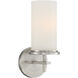 Haisley 1 Light 5 inch Brushed Nickel Bath Light Wall Light