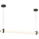 Sorelle LED 58 inch Dark Bronze Linear Chandelier Ceiling Light