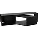 Keweco 73 X 58 inch Matte Black Coffee Table