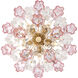 Addis 4 Light 17.75 inch Aged Brass Semi Flush Ceiling Light in Spring