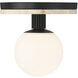 Carnagie LED 8 inch Matte Black Flush Mount Ceiling Light