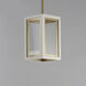 Neoclass 1 Light 7 inch White/Gold Outdoor Pendant in White and Gold