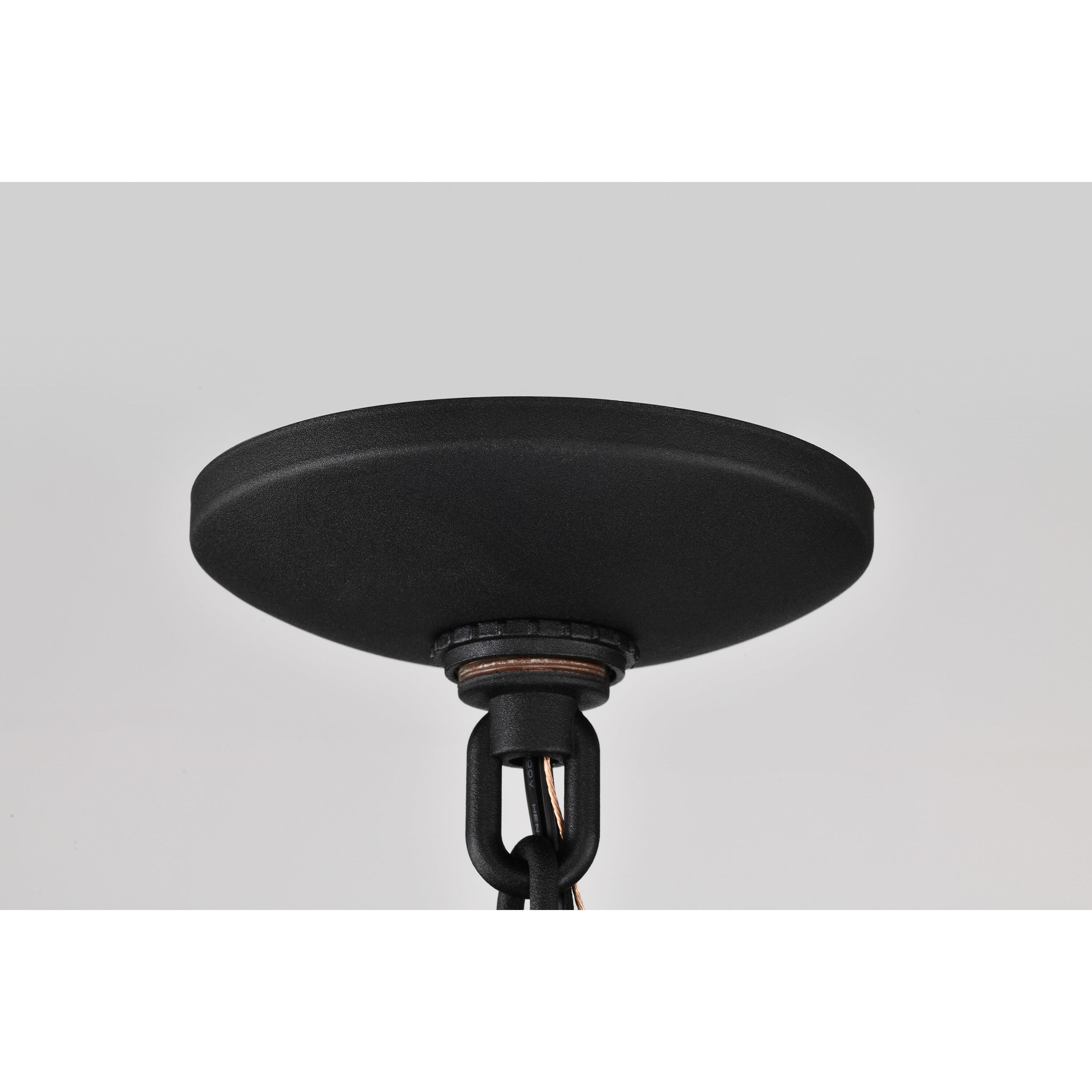 Raiden 8 inch Matte Black Outdoor Hanging Lantern