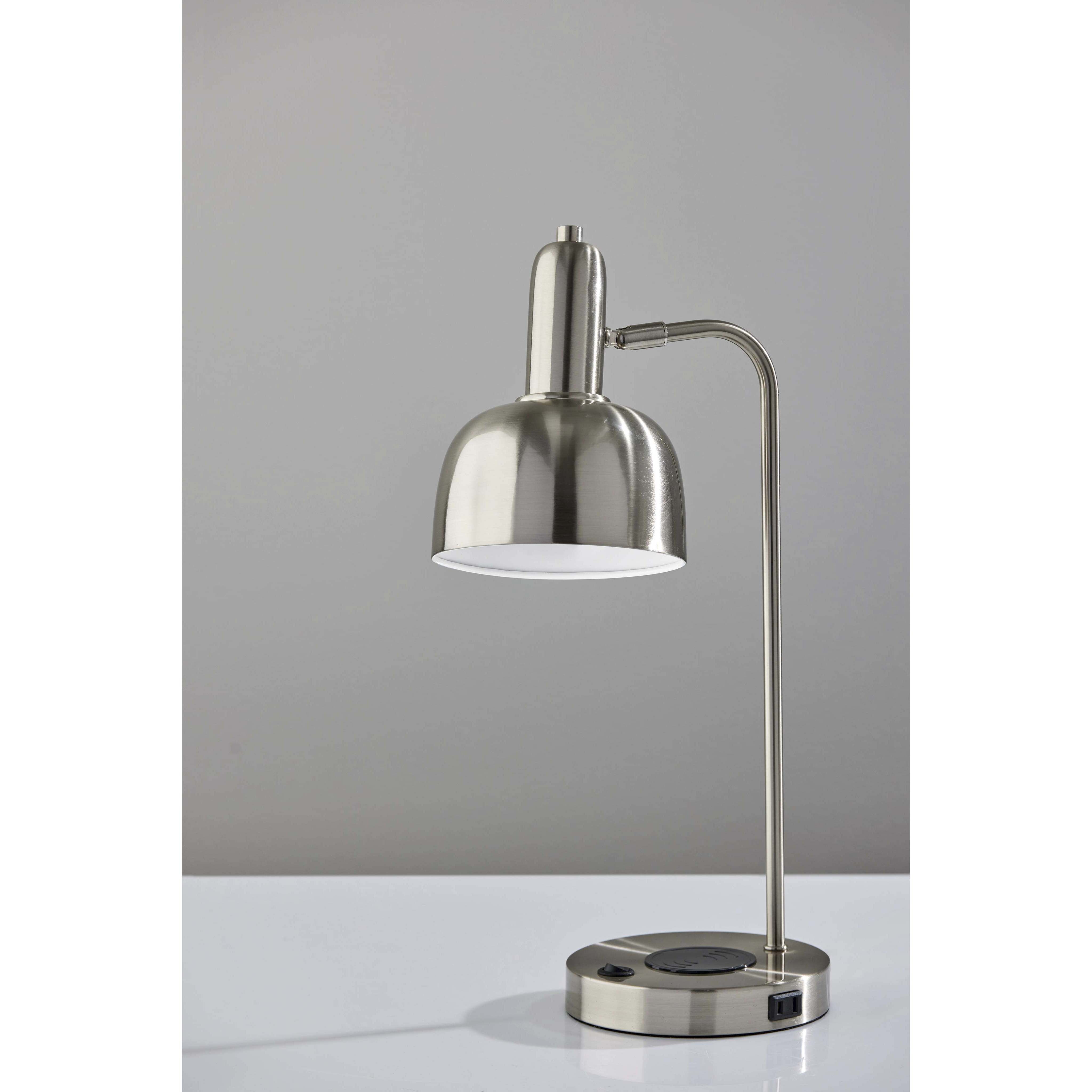 Rico 19 inch 60.00 watt Brushed steel Supercharger Desk Lamp Portable Light