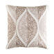 Regina 22 X 22 inch Beige and Camel Pillow