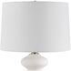 Liora 26.25 inch 150.00 watt White Glaze and Brushed Antique Brass Table Lamp Portable Light