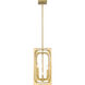 Easton 4 Light 9.25 inch Rubbed Brass Chandelier Ceiling Light