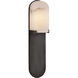 Kelly Wearstler Melange LED 4.5 inch Bronze Elongated Pill Sconce Wall Light, Medium