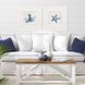 Indigo Sealife Blue and Gray and White and Multi Framed Art, Propac