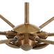 Flores 6 Light 46 inch Vintage Brass Chandelier Ceiling Light