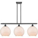 Ballston Large Farmhouse Chicken Wire 3 Light 36 inch Matte Black Island Light Ceiling Light, Ballston