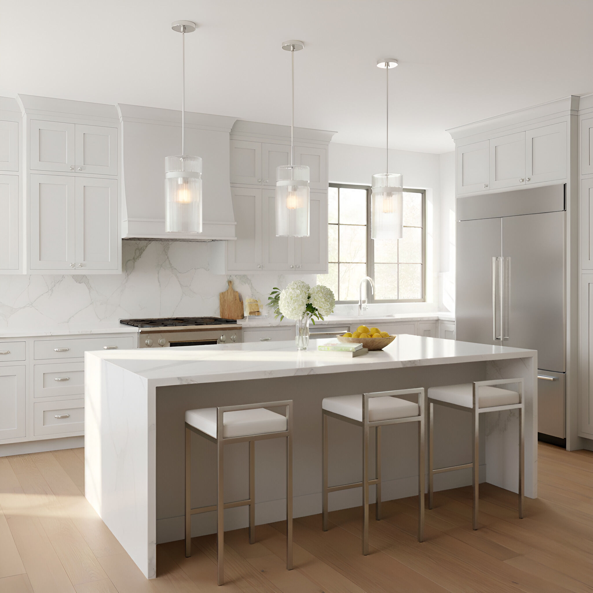 Drew & Jonathan Liouet 1 Light 7 inch Brushed Nickel Pendant Ceiling Light, Small