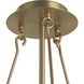 Nobel 6 Light 35.5 inch Aged Brass Chandelier Ceiling Light