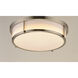 Rogue 3 Light 17 inch Satin Nickel Flush Mount Ceiling Light