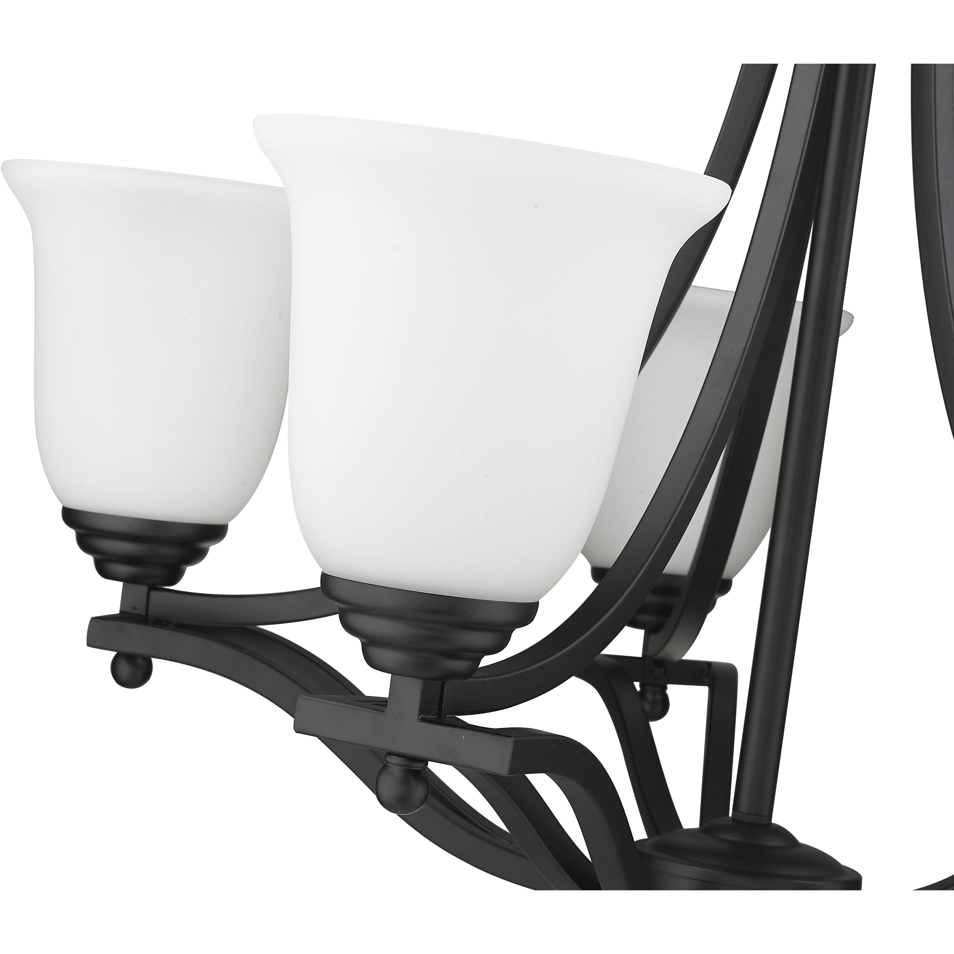 Lagoon 5 Light 26.5 inch Matte Black Chandelier Ceiling Light