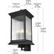 Collins 4 Light 27.5 inch Black Outdoor Wall Sconce