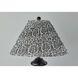 Dahlia 26.5 inch 100 watt Black Table Lamp Portable Light, Large