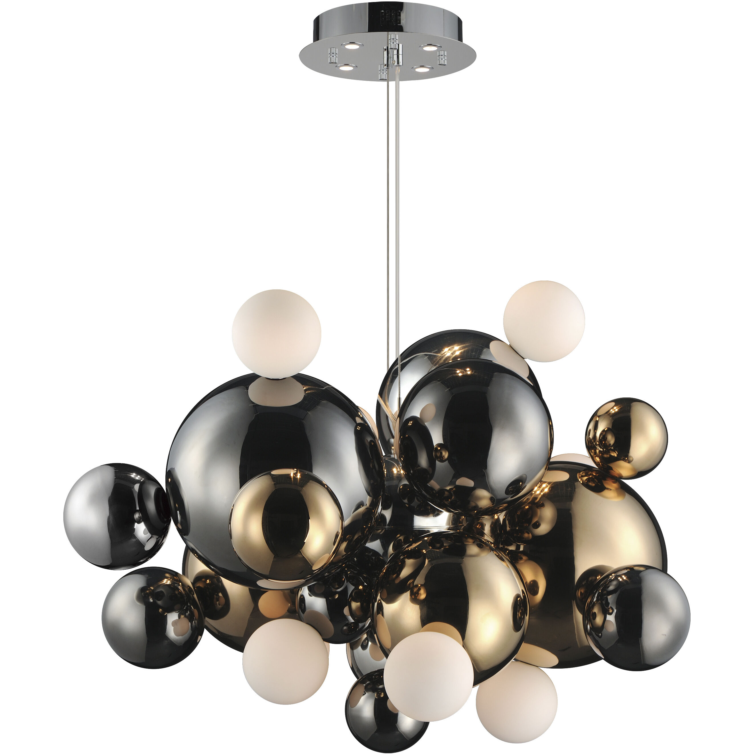 Stormy LED 28.75 inch Multi-Plated Multi-Light Pendant Ceiling Light