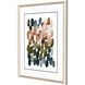 Earthy Brushstrokes / Earthy Circles Blue and Green and Rust Framed Art, Propac