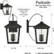 Parkside 4 Light 32 inch Sand Coal Outdoor Wall Sconce