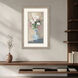 Elegance Unfolded Blue and Beige and Green and Pink Framed Art