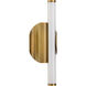 Ola 6.5 inch Brushed Brass Sconce Wall Light