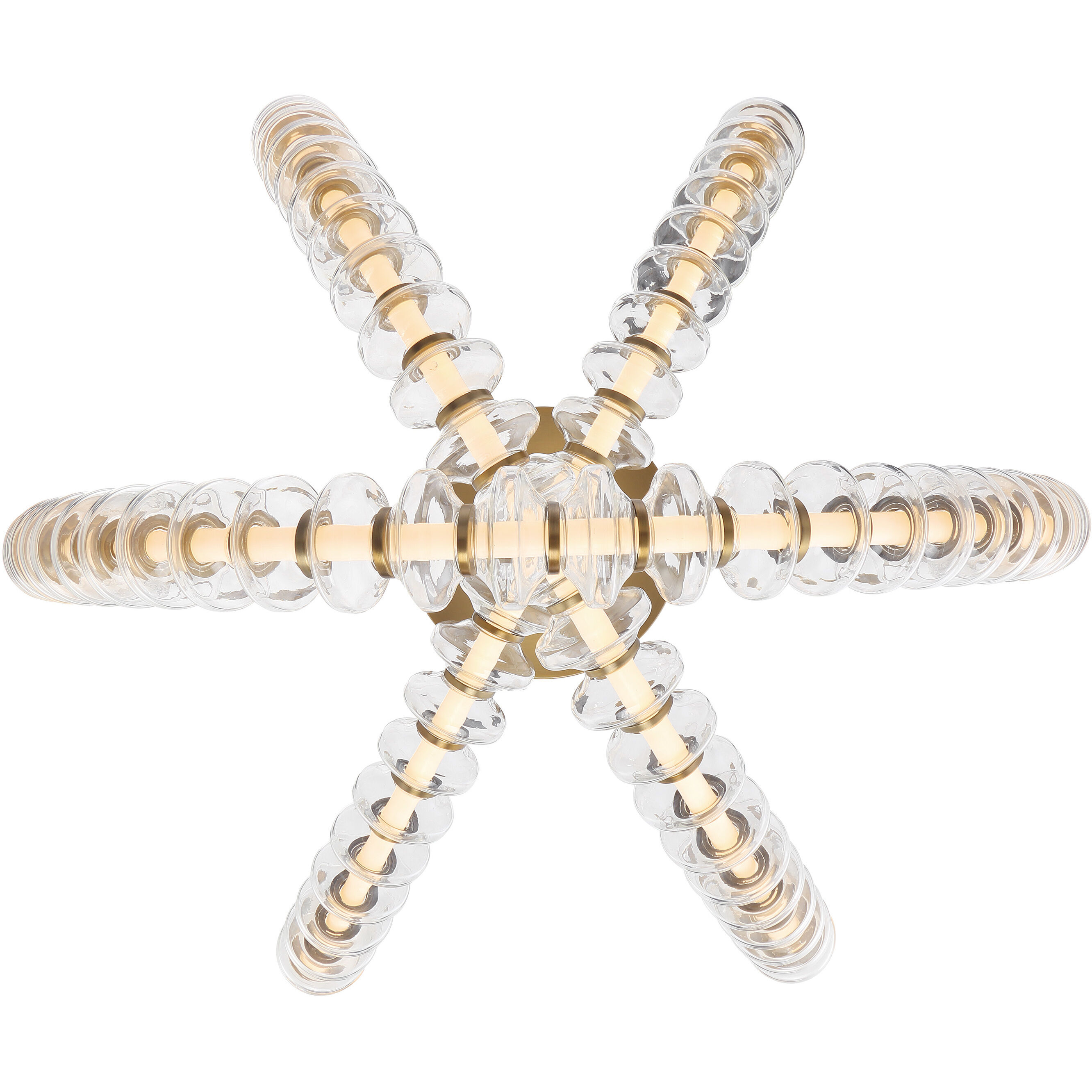 Pearl LED 28 inch Legacy Brass Flush Mount Ceiling Light