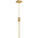 Weston 1 Light 5 inch Satin Gold Pendant Ceiling Light