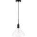 Gil 1 Light 11 inch Black Pendant Ceiling Light