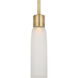 Kelly by Kelly Wearstler Volver 1 Light 2.5 inch Hand Rubbed Antique Brass Line-Voltage Pendant Ceiling Light