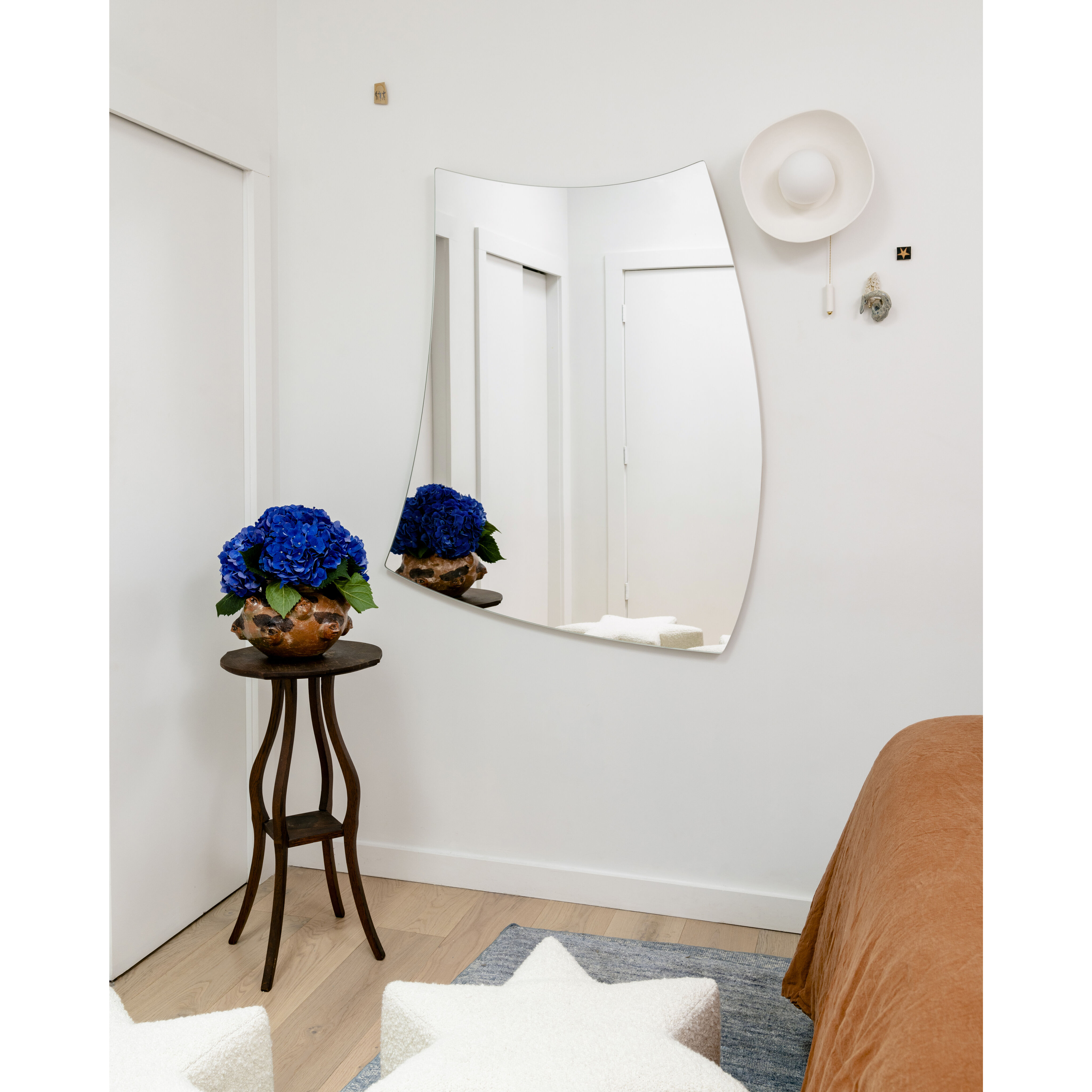 Bacia 1 Light 12 inch Aged Brass/Ceramic Raw Matte White Wall Sconce Wall Light