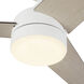 Nash 51.75 inch White Ceiling Fan