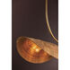 Medea 4 Light 40 inch Gold Leaf Linear Pendant Ceiling Light