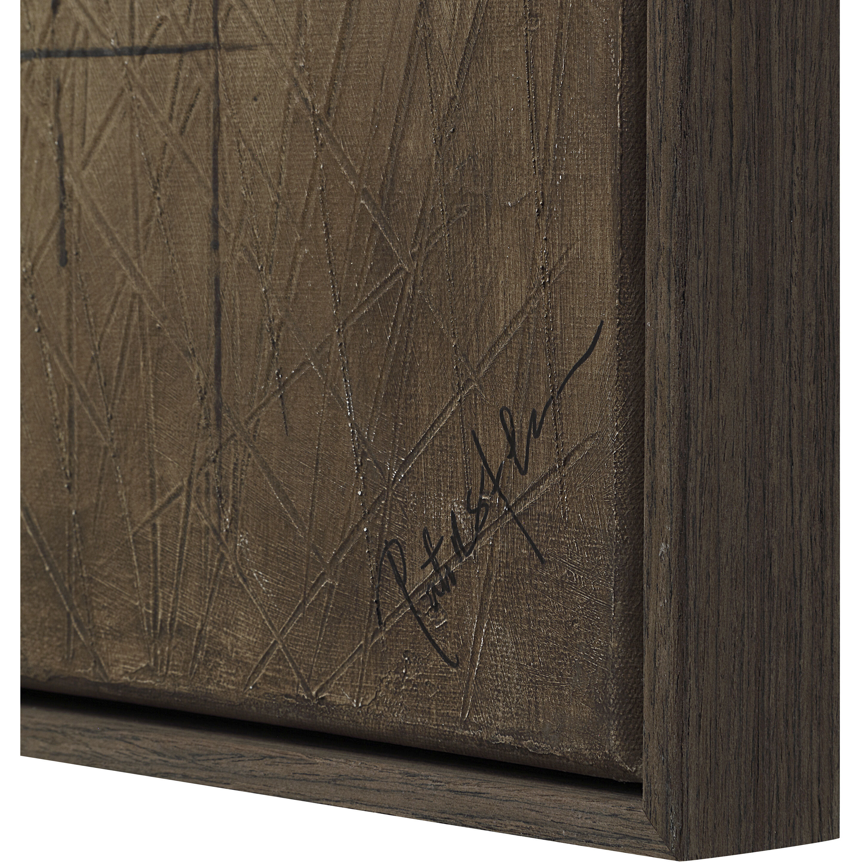 Alaric Multicolor and Black Oak Canvas Art