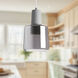 Samson Pendant Ceiling Light in Smoked Glass, Smoked