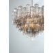 Addis 16 Light 32 inch Polished Chrome Chandelier Ceiling Light in Tronchi Glass Smoke