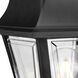 Non-Metallic 1 Light 17.63 inch Textured Black Outdoor Post Lantern