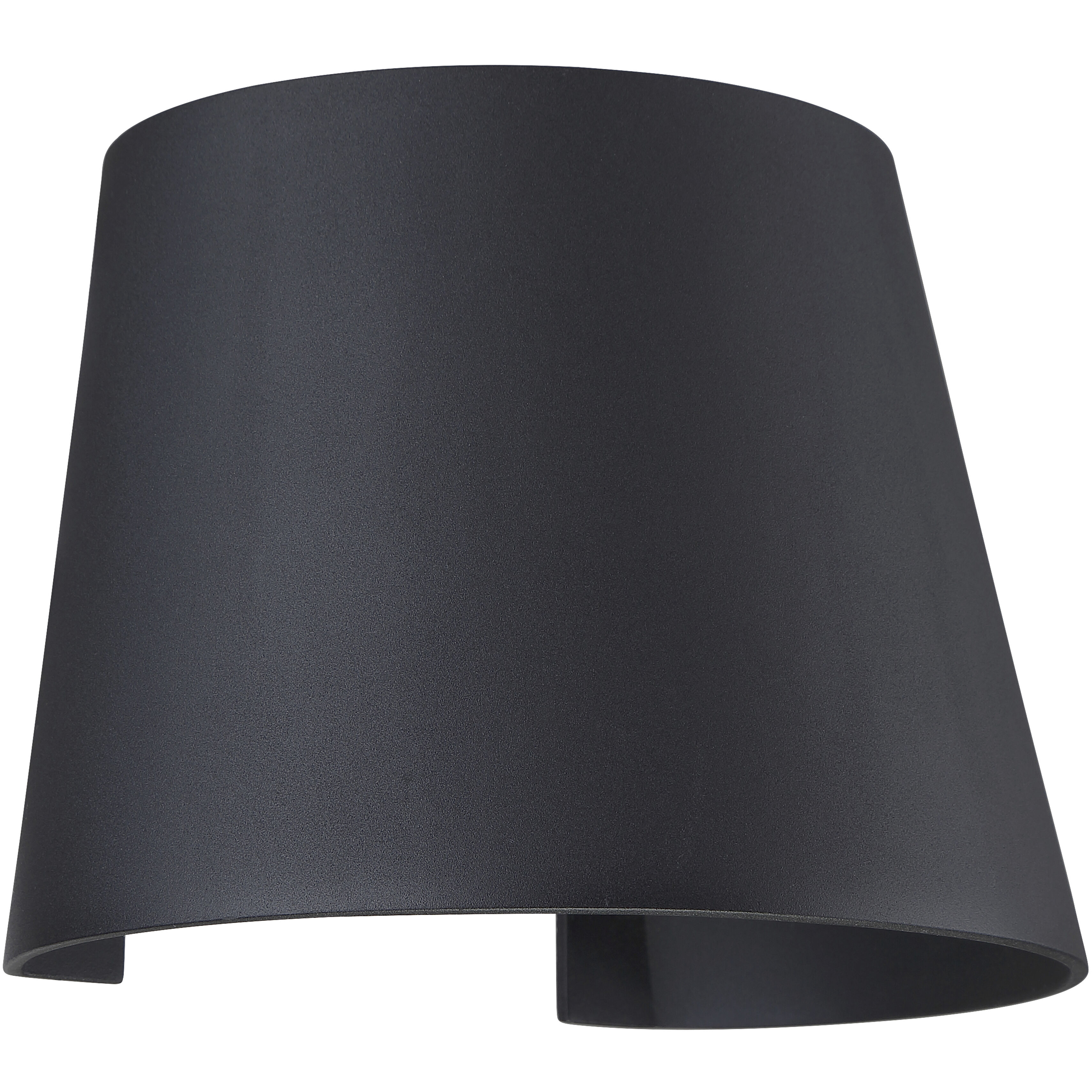 Cone LED 6 inch Black Outdoor Wall Sconce