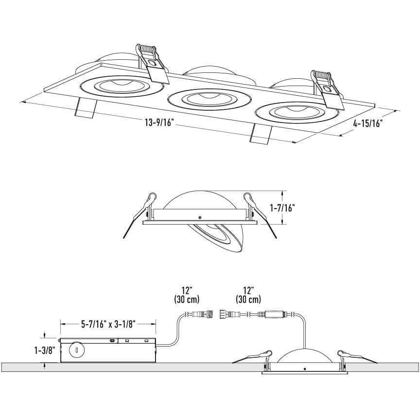 Pivot White Directional Recessed Light