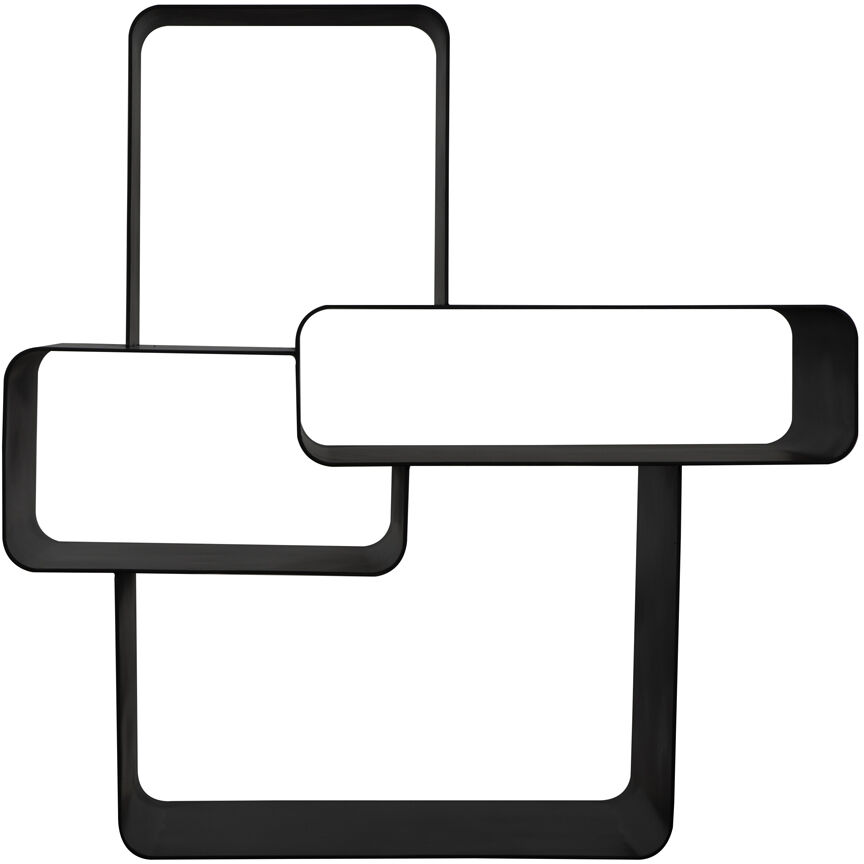 Latisia 39 X 38 X 18.5 inch Matte Black Shelf