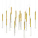 Dragonswatch LED 48 inch Satin Gold Chandelier Ceiling Light