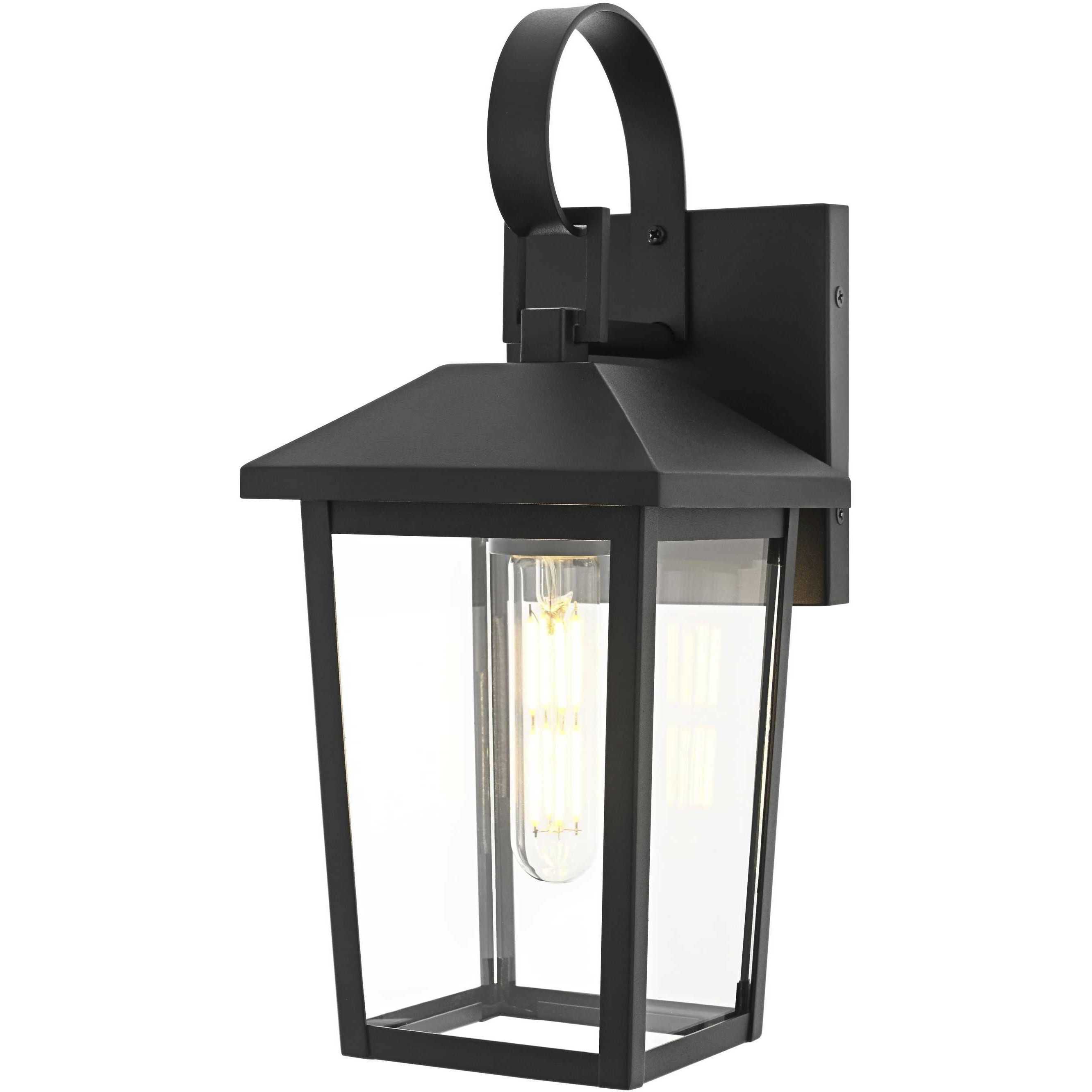 Riggs 1 Light 12.5 inch Black Outdoor Wall Sconce