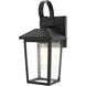 Riggs 1 Light 12.5 inch Black Outdoor Wall Sconce