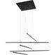 Canada LED 45.8 inch Matte Black Chandelier Ceiling Light