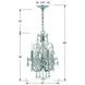 Imperial 4 Light 12 inch Polished Chrome Mini Chandelier Ceiling Light in Clear Spectra