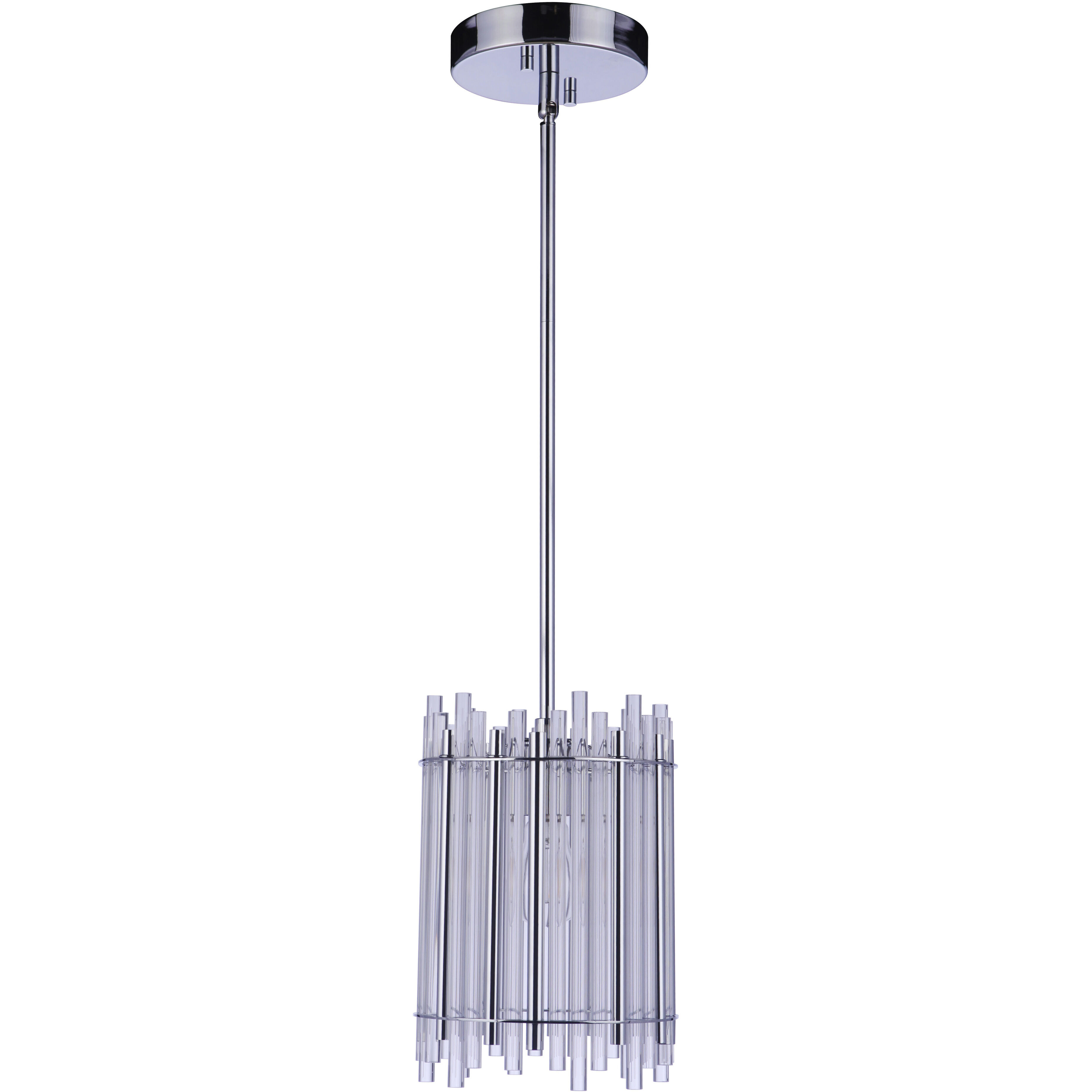 Reveal 1 Light 7.68 inch Chrome Pendant Ceiling Light